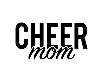 Cheer Mom - Instant Download SVG, PNG, EPS, Pdf, Jpg Digital Download