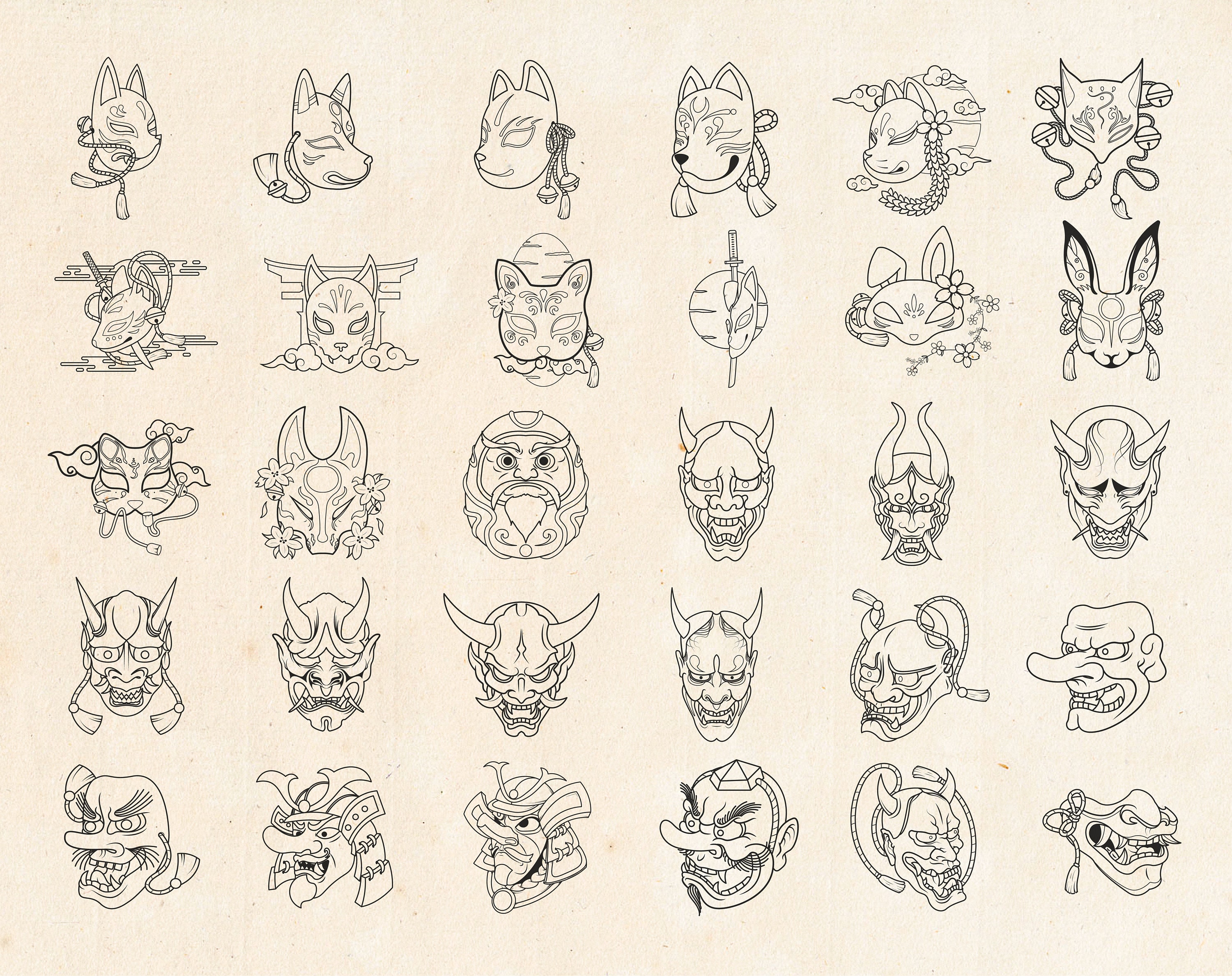 110 Procreate Japanese Tattoo Brushes Procreate Brush Japan Etsy