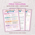 Kids Mahjong Simplified Card and Game Guide, American Mahjong for Kids, Printable Mahjong Card, Beginner Family Game, PDF Download product logo