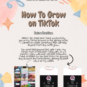 How To Grow On TikTok PDF