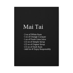 Mai Tai Cocktail Recipe Canvas