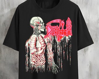 Retro Style Death Shirt, Human Album, Death Metal Band, Music Shirt DH55