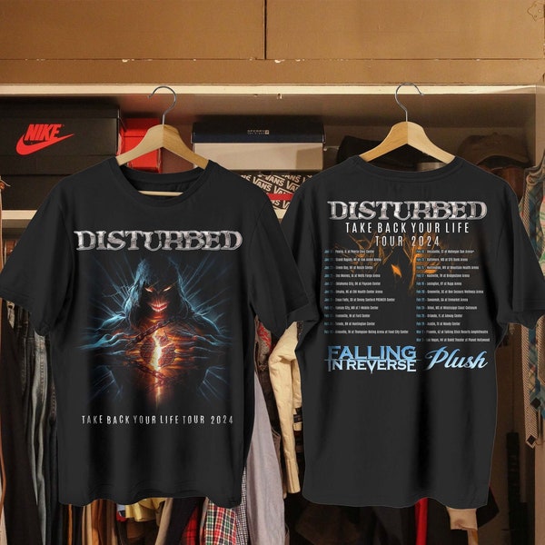 Disturbed Tour Shirt, Toer Shirt, Disturbed 2024 Concert Shirt, Disturbed Heavy Metal Band Shirt, Unisex Shirt  DD66