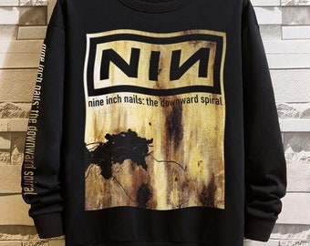 NIN Nine Inch Nails - Downward Spiral Sweatshirt, Gift for Fans, Unisex Crewneck  NN79