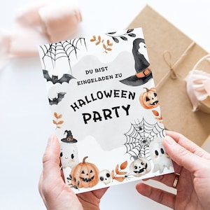 Einladungskarten Halloween Party Kindergeburtstag Einladung zum Ausfüllen 6-12 Stk. Halloween Party Spooky Halloween Party Invitation