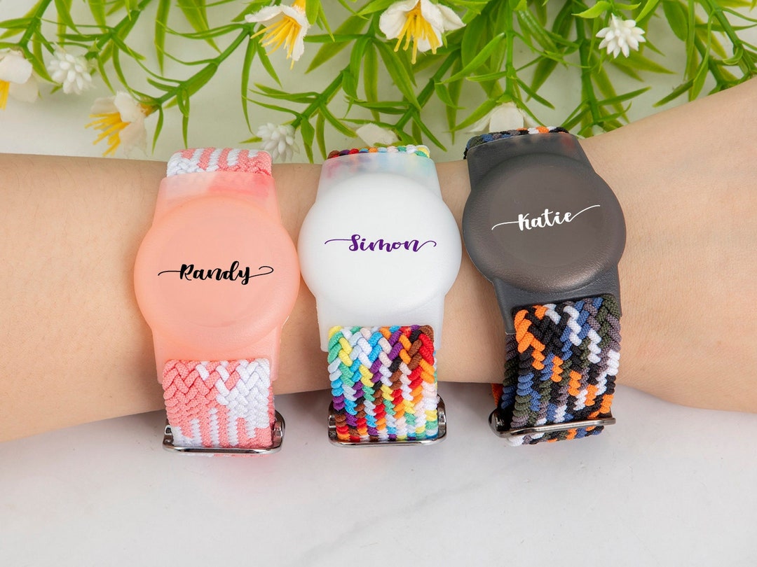 Personalized AirTag Wristband Custom AirTag Antilost Cover Kid AirTag