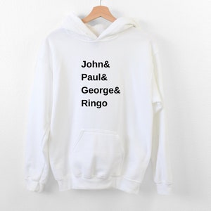 Beatles Hoodie, Beatles Sweatshirt, The Beatles Shirt, John Lennon, Paul McCartney, George Harrison, Ringo Starr, Beatles Sweater