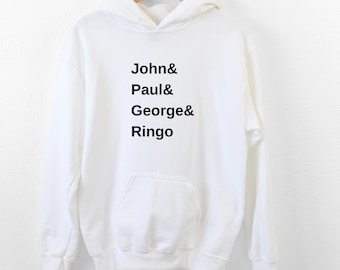 Beatles Hoodie, Beatles Sweatshirt, The Beatles Shirt, John Lennon, Paul McCartney, George Harrison, Ringo Starr, Beatles Sweater