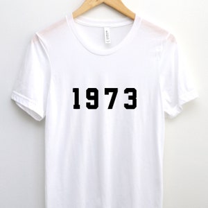 1973 T-shirt, 51e verjaardag T-shirt, geboren in 1973, 51e verjaardag T-shirt, 1973 verjaardagsshirt, 1973 shirt, 1973 verjaardagscadeau, Est 1973, 1973