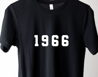 1966 T-Shirt | 60th Birthday Gift | Retro 1960s Cotton Tee