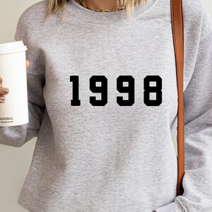 1998 Sweatshirt, 27th Birthday Sweatshirt, Born in 1998, 27th bday sweatshirt, 1998 birthday shirt, 1998 shirt, 1998 Birthday Gift, Est 1998