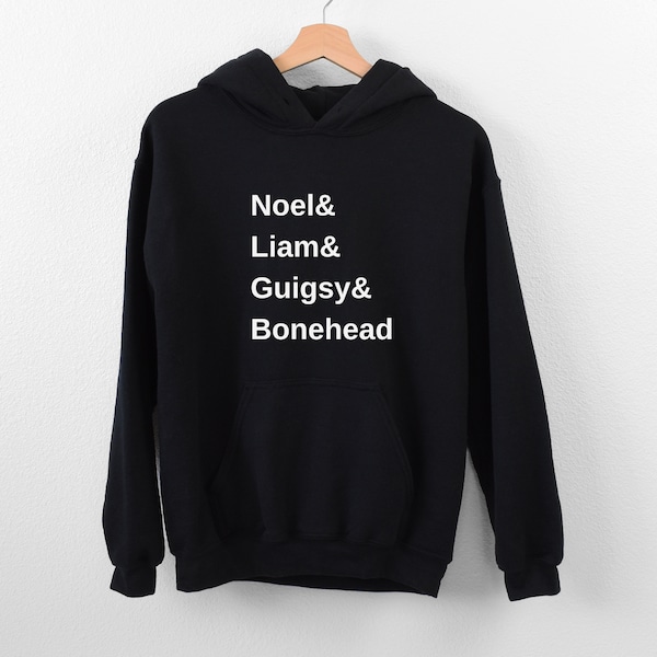 Oasis Hoodie, Oasis Sweatshirt, Noel Gallagher, Liam Gallagher, Oasis Band Shirt, Oasis Merch, Wonderwall Hoody, Oasis Band Gifts, Oasis Top