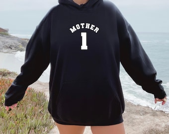 Number 1 Mother Hoodie | Mothers Day Gift | Mum Hoodie | Mom Hoodie | Gift for Mum | Mama Hoodie | New Mum Gift | Cosy Hoodie for Her