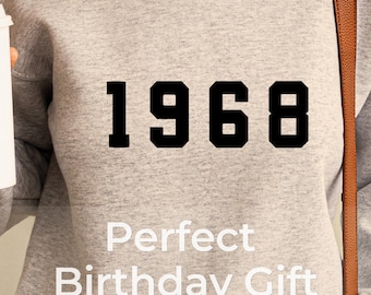 1968 Sweatshirt | 58th Birthday Gift | Vintage 1968 Top | Born in 1968 Sweatshirt | Retro 60s Pullover