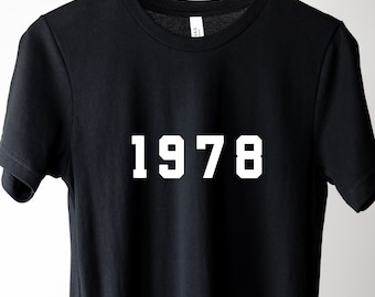 Koszulka z 1978 roku | Prezent na 47. urodziny | Koszulka vintage z 1978 roku | Koszulka retro z lat 70. | Koszulka urodzinowa