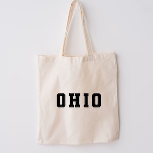 Ohio Tote Bag, Ohio State, Ohio Gift, Ohio Souvenir, Ohio Wedding, Ohio Pride, State Tote Bag, Ohio Bag, Ohio Tote, Ohio Beach Bag, Ohio USA