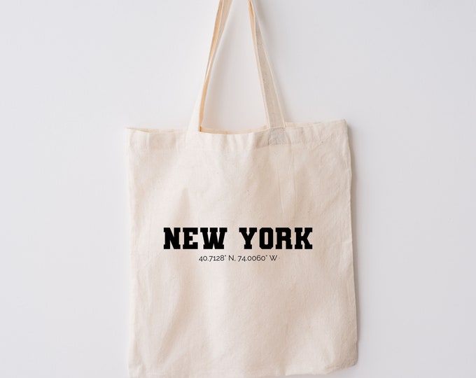 New York Tote Bag, New York City, NYC Tote Bag, New York Tote, NYC Gift, New York Gift, New York Souvenir, Gift For New Yorker, New York Bag
