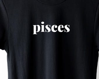 T-shirt Vissen | T-shirt sterrenbeeld sterrenbeeld | Minimalistisch T-shirt Vissen | Verjaardagscadeau Vissen