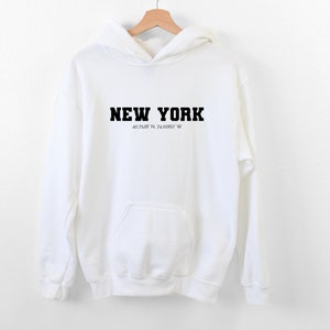 Bluza z kapturem New York, Bluza z kapturem New York City, Bluza z kapturem NYC, Bluza New York, Bluza z kapturem NY, Koszula New York, Bluza NYC, Prezent dla miłośnika New York