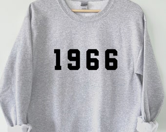 1966 Sweatshirt | 60.Geburtstag Geschenk | Vintage 1966 Top | Geboren 1966 Sweatshirt | Retro 60er Jahre Pullover
