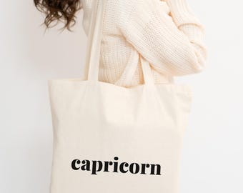 Draagtas Steenbok | Cadeau Steenbok | Dierenriem draagtas | Astrologiecadeau | Verjaardagscadeau januari | Draagtas sterrenbeeld | Cadeau voor haar