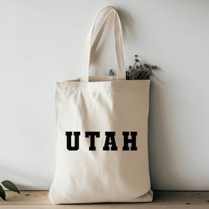 Utah Tote Bag, Utah State, Utah Gift, Utah Souvenir, Utah Wedding, Utah Pride, State Tote Bag, Utah Bag, Utah Tote, Utah Beach Bag, Utah USA