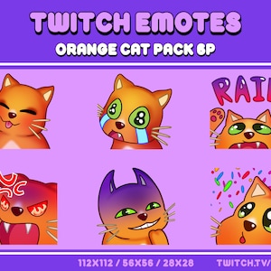 Cat Emotes for Twitch, Discord, YouTube