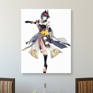 Anime wall art, trendy canvas wall art, anime poster, japanese painting, asian wall art, anime gifts