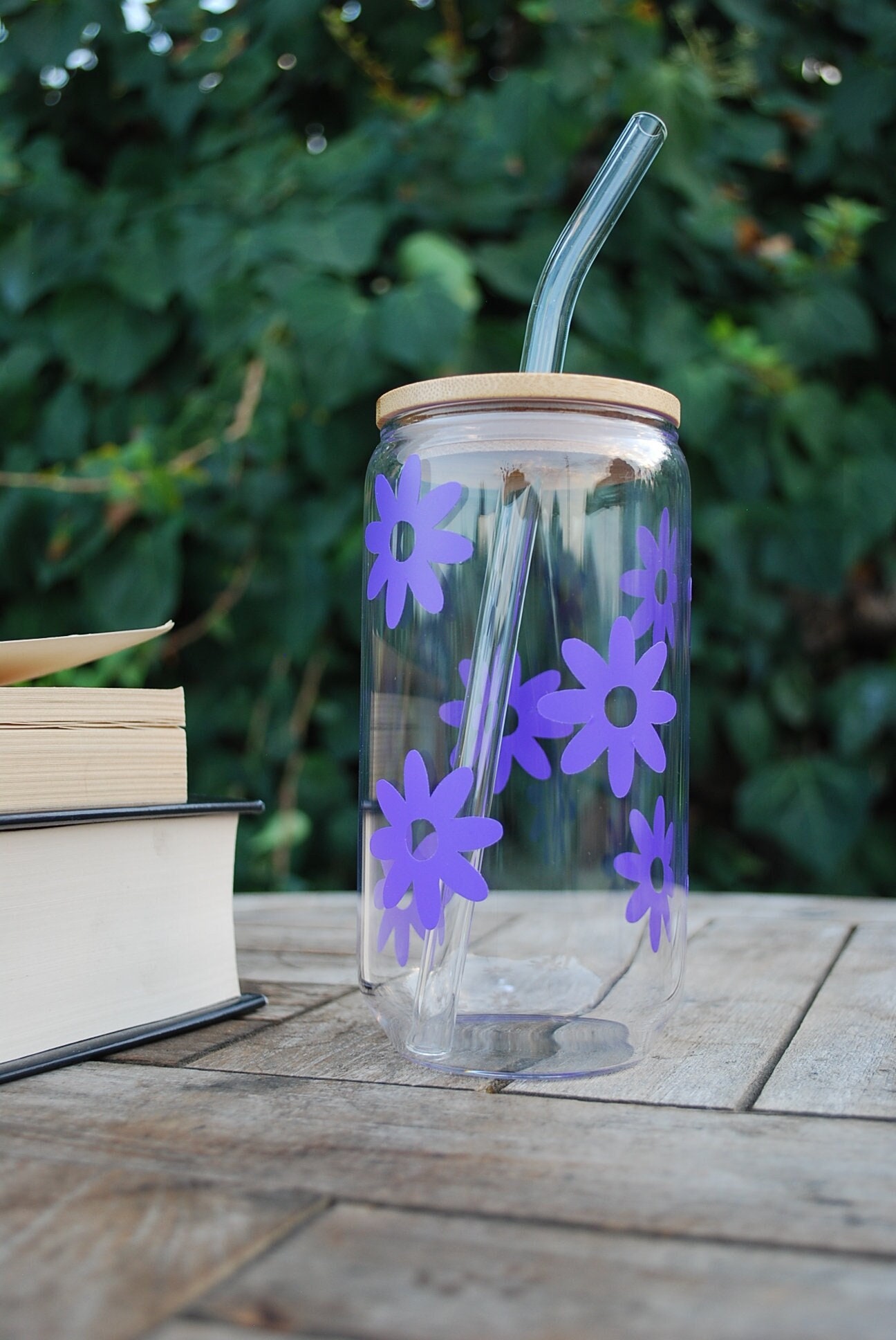 Medium Pink Bent Glass Straws for Pint Mason Jars · Mason Jar