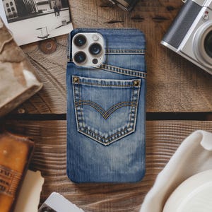 Jeans-Handyhülle, Denim-Taschenhülle für iPhone Galaxy Pixel