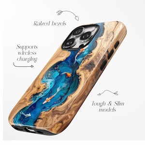 Koivissen telefoonhoesje nephouthars, blauwe epoxy iPhone MagSafe-hoesje 17 16 15 14 13 12 11 Air Pro Max afbeelding 3