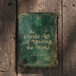Whimsical Antique Book Kindle Case with Hand Strap, Green Paperwhite 12th Gen/Colorsoft 7"