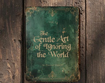 Whimsical Antique Book Kindle Case with Hand Strap, Green Paperwhite 12th Gen/Colorsoft 7"