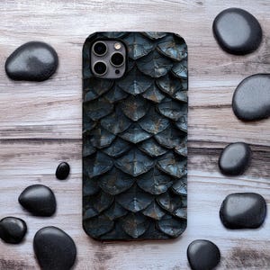Black Phone Case Dragon, iphone 16e case, Fantasy Phone Case, Dark Cell Phone Case, iPhone 13 14 15 16 Pro Max Galaxy s25 Ultra Tough