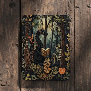 Faux Leather Dragon Kindle Case with Hand Strap (Paperwhite 12th Gen/Colorsoft)