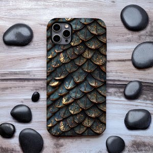 Dragon Phone Case, Black and Gold iphone 16e case, Fantasy Phone Case, Cell Phone Case, iPhone 13 14 15 16 Pro Max Galaxy s25 Tough Case