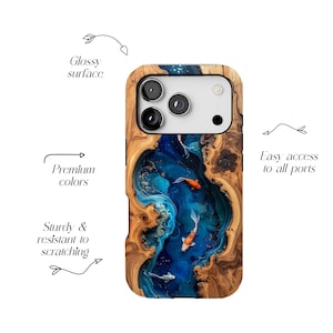 Koivissen telefoonhoesje nephouthars, blauwe epoxy iPhone MagSafe-hoesje 17 16 15 14 13 12 11 Air Pro Max afbeelding 4