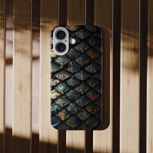 Dragon Phone Case, Dark Green iphone 16e case, Fantasy Phone Case, Cell Phone Case, iPhone 13 14 15 16 Pro Max Galaxy s25 Tough Case