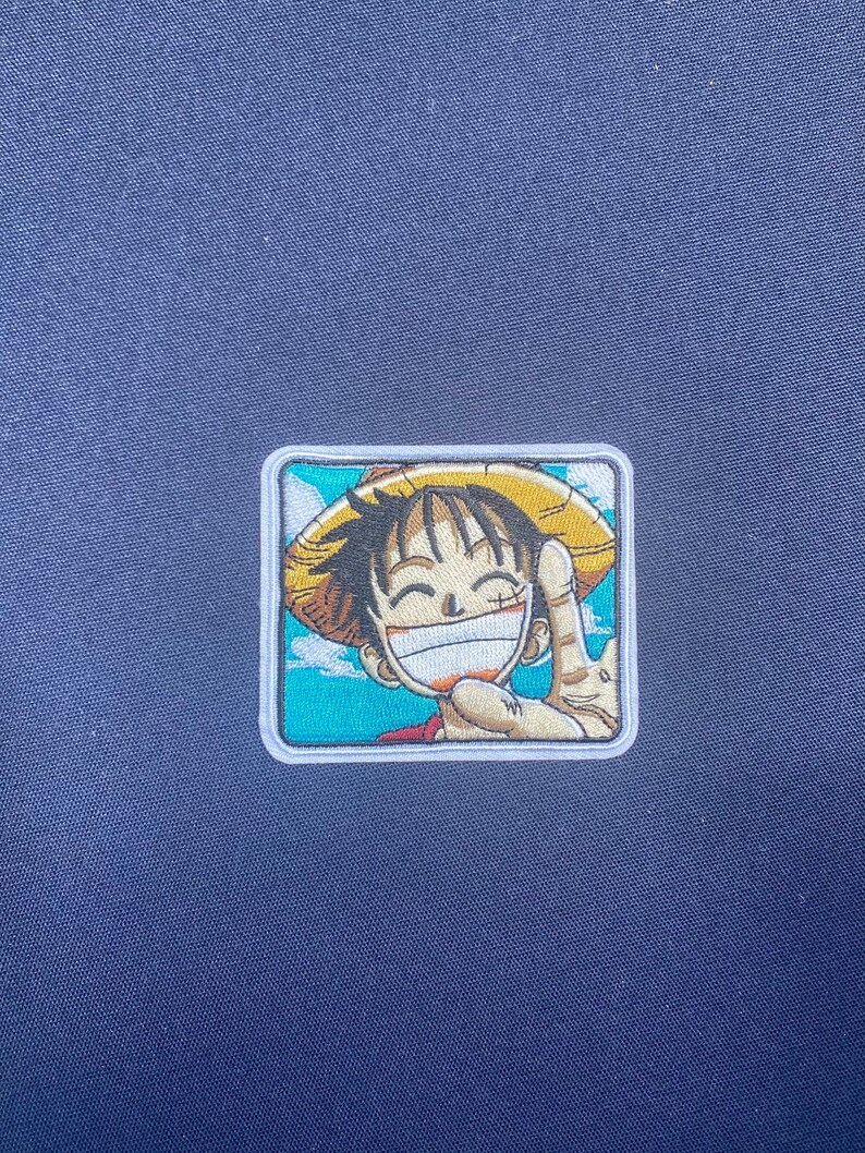 Luffy Piece Patch Iron on Anime Patches for Clothes Peace Etsy