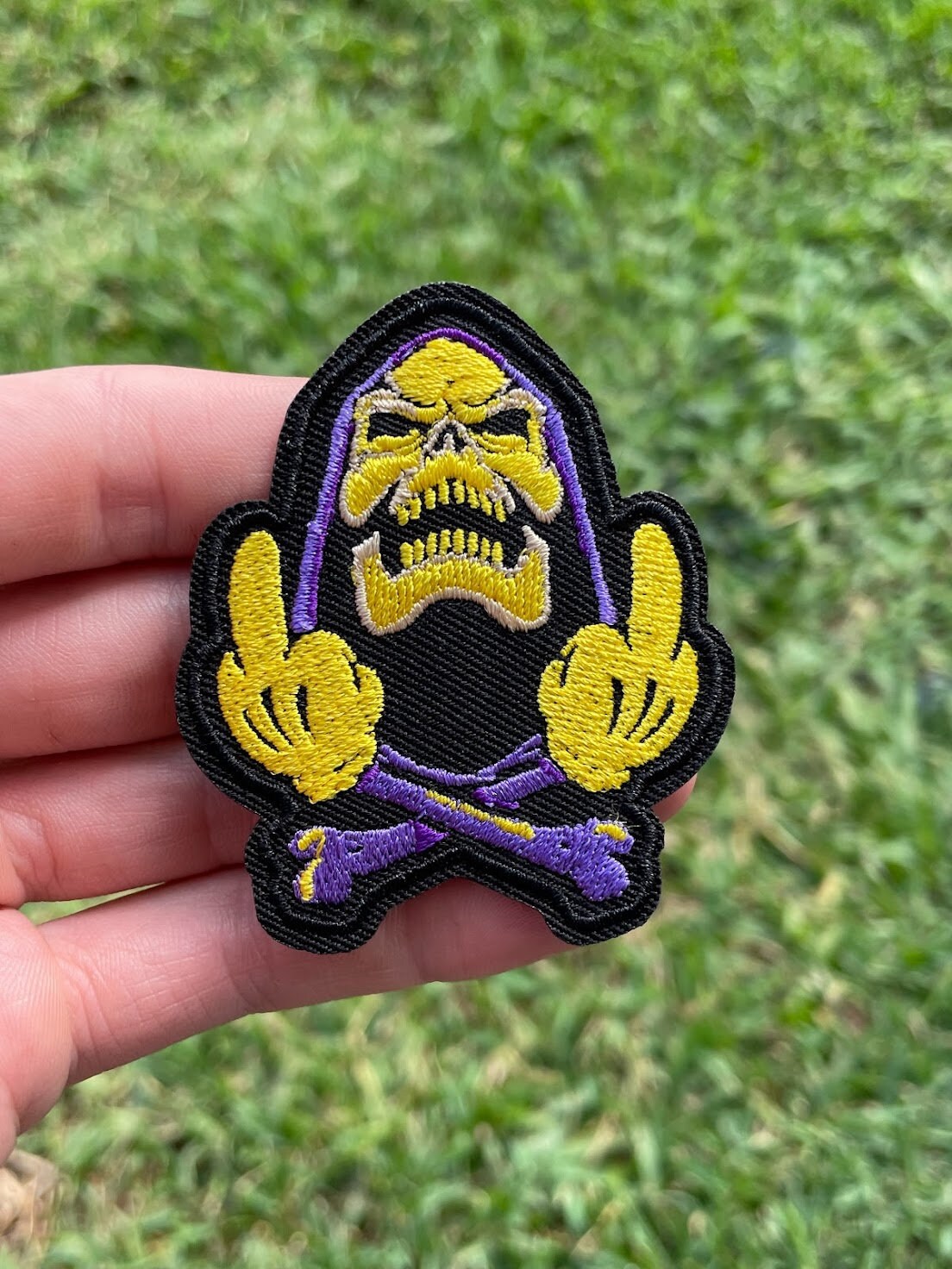 Lurk Laugh Loathe Patches Skeletor Patch Meme Patch Funny Patch Iron on Patch  Embroidered Patch Patches for Vests 