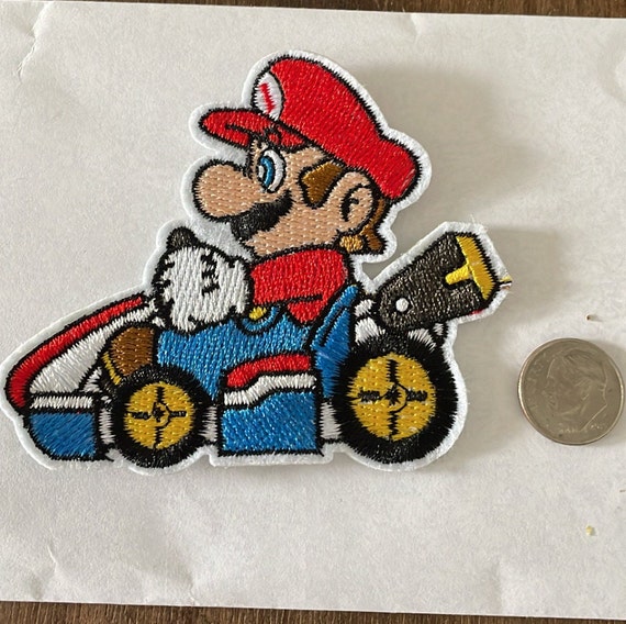 Mario Kart Inspired Iron on Patch, Super Mario Inspired Iron on Patch, Mario  and Yoshi Iron on Patch 