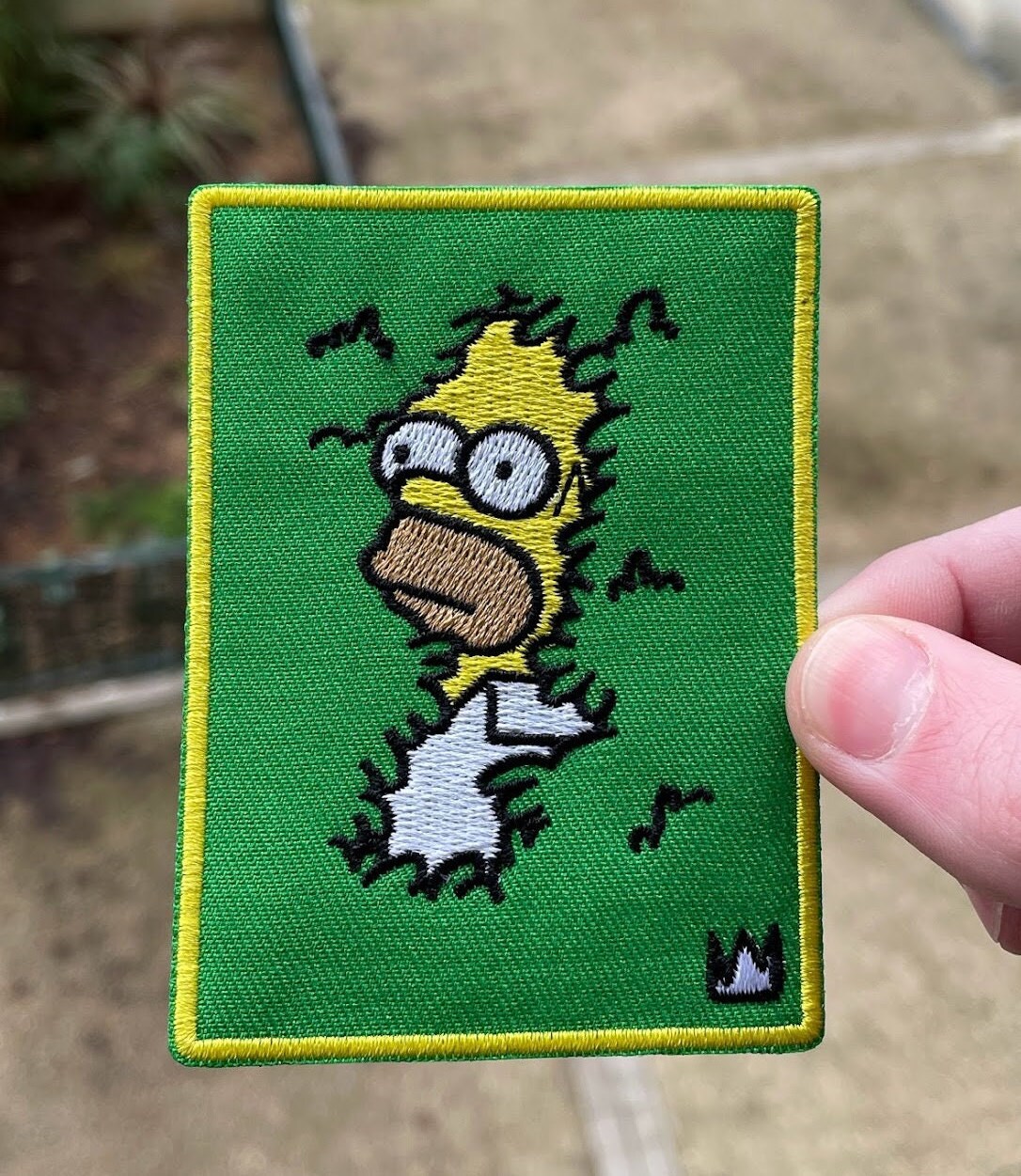 Homer Bush Meme Patch Iron on Funny Gift Embroidered Patch Etsy