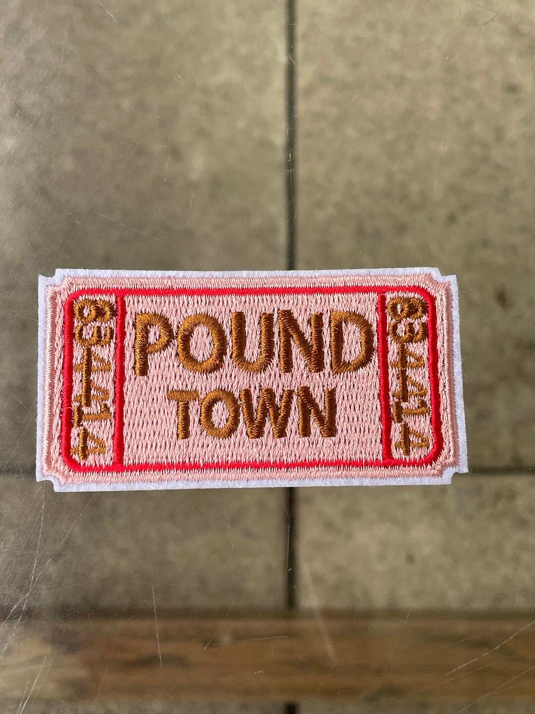 Ticket to Pound Town Patch Iron on Funny Meme Gag Gift Etsy