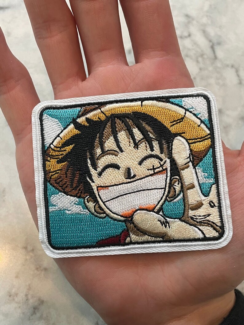 Luffy Piece Patch Iron on Anime Patches for Clothes Peace Etsy