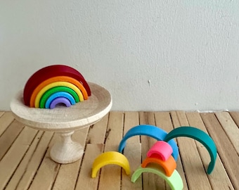 Stapelregenbogen 1/12 Wichtel Zubehör Puppenhauszubehör Wichteltür
