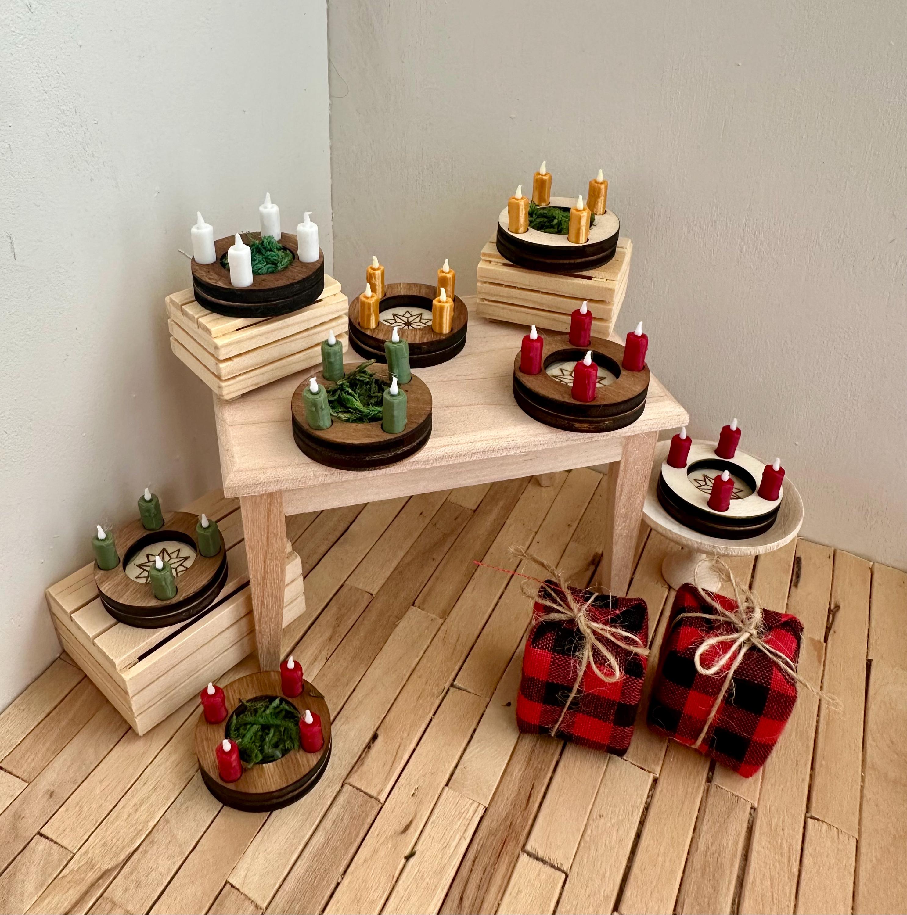 Miniatur-Topfpflanze – 1:12 – Grün – Für Puppenhaus & Diorama