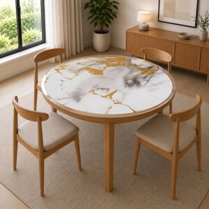 Nappe ronde transparente en PVC, protection de table imperméable, épaisseur 1,3 mm