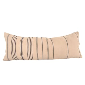 GIZAY || Decorative Farmhouse Pillow Cover, Long Lumbar Pillow, Lumbar Pillow Cover 14x36, Textured Pillow, Beige Pillow, Long Couch Pillow