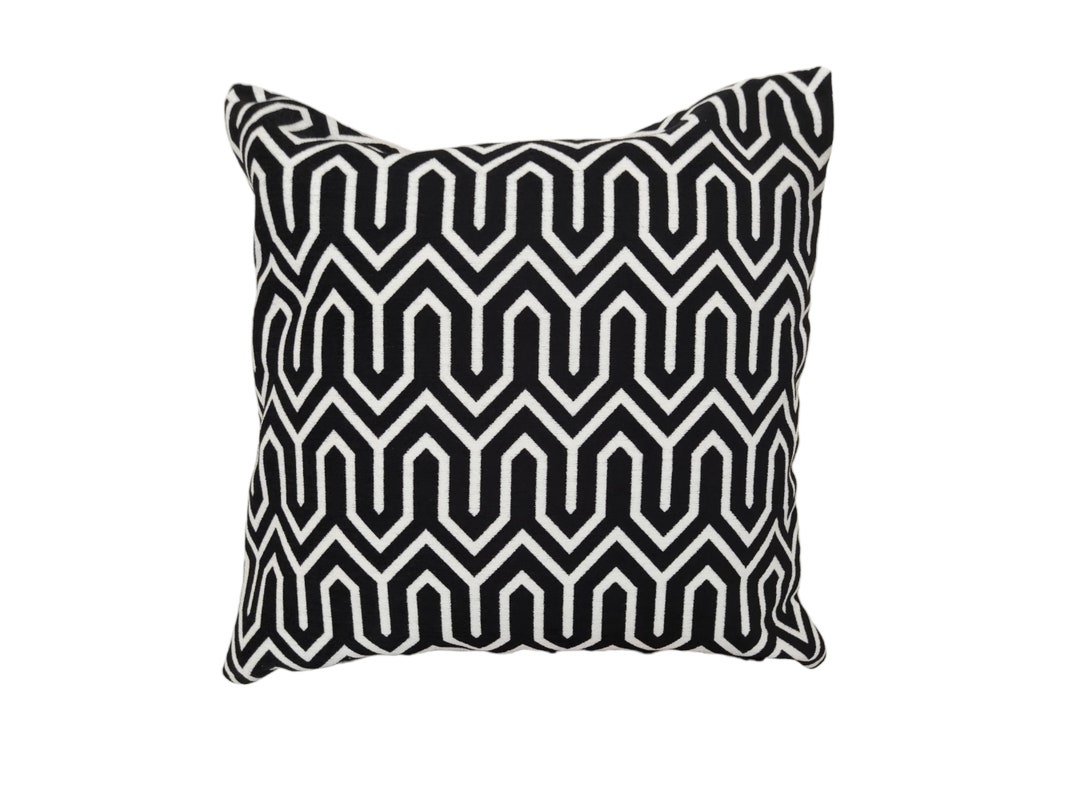 FILIZ Decorative Farmhouse Pillow Cover, Black White Pillow Cover