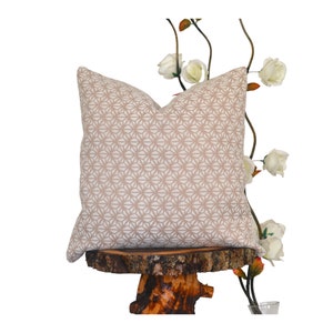 AYSE || Decorative Textured Pillow Cover, Beige Pillow Cover, Geometric Patterned Pillow, All Sized Pillow Cover